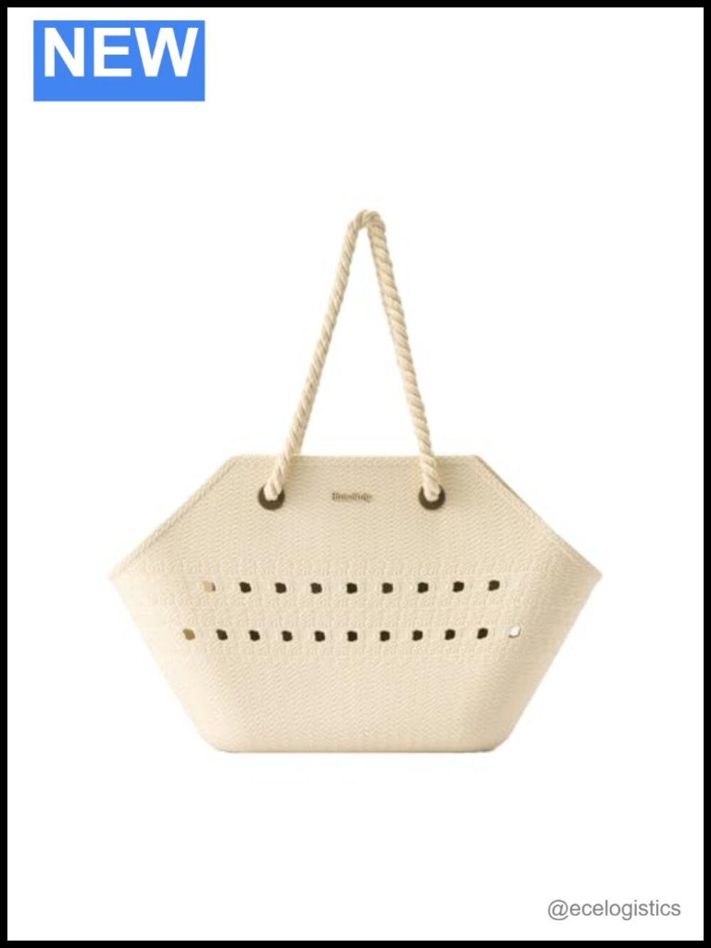 Waterproof EVA Tote Bag for Women, Lightweight Shoulder Bag with Pocket